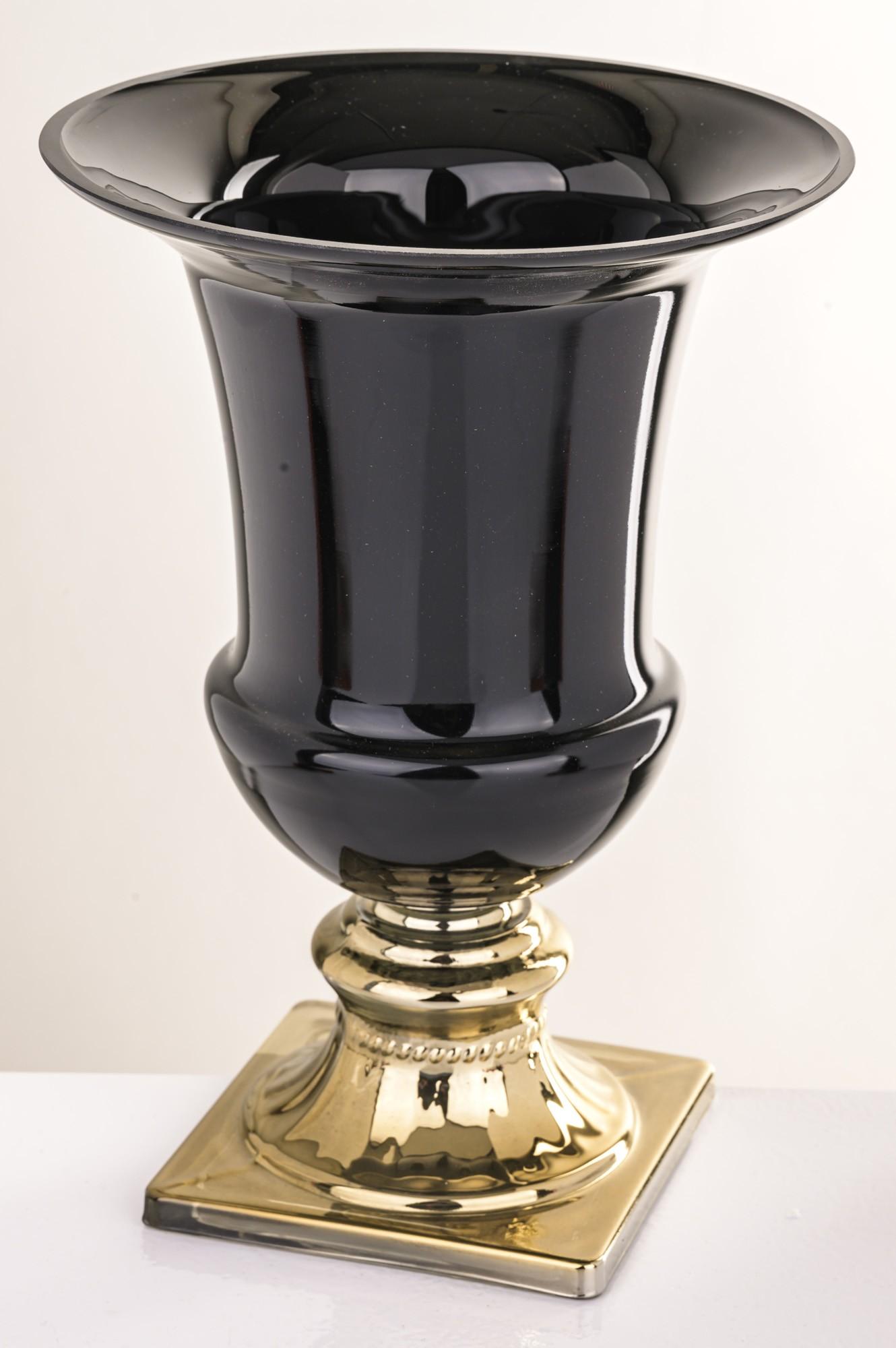 WAZON szklany czarno-złoty glamour2