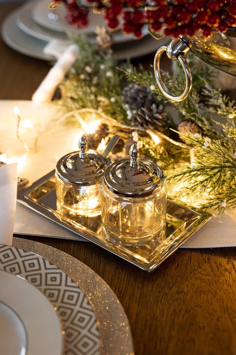 CUKIERNICZKI dwa pojemniki na tacy z łyżeczkami3