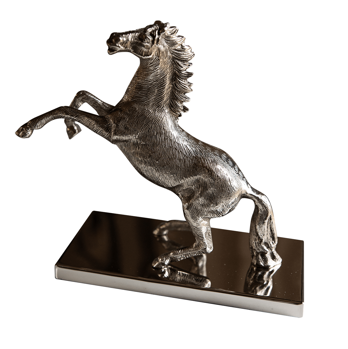 FIGURKA konia srebrna z niklu