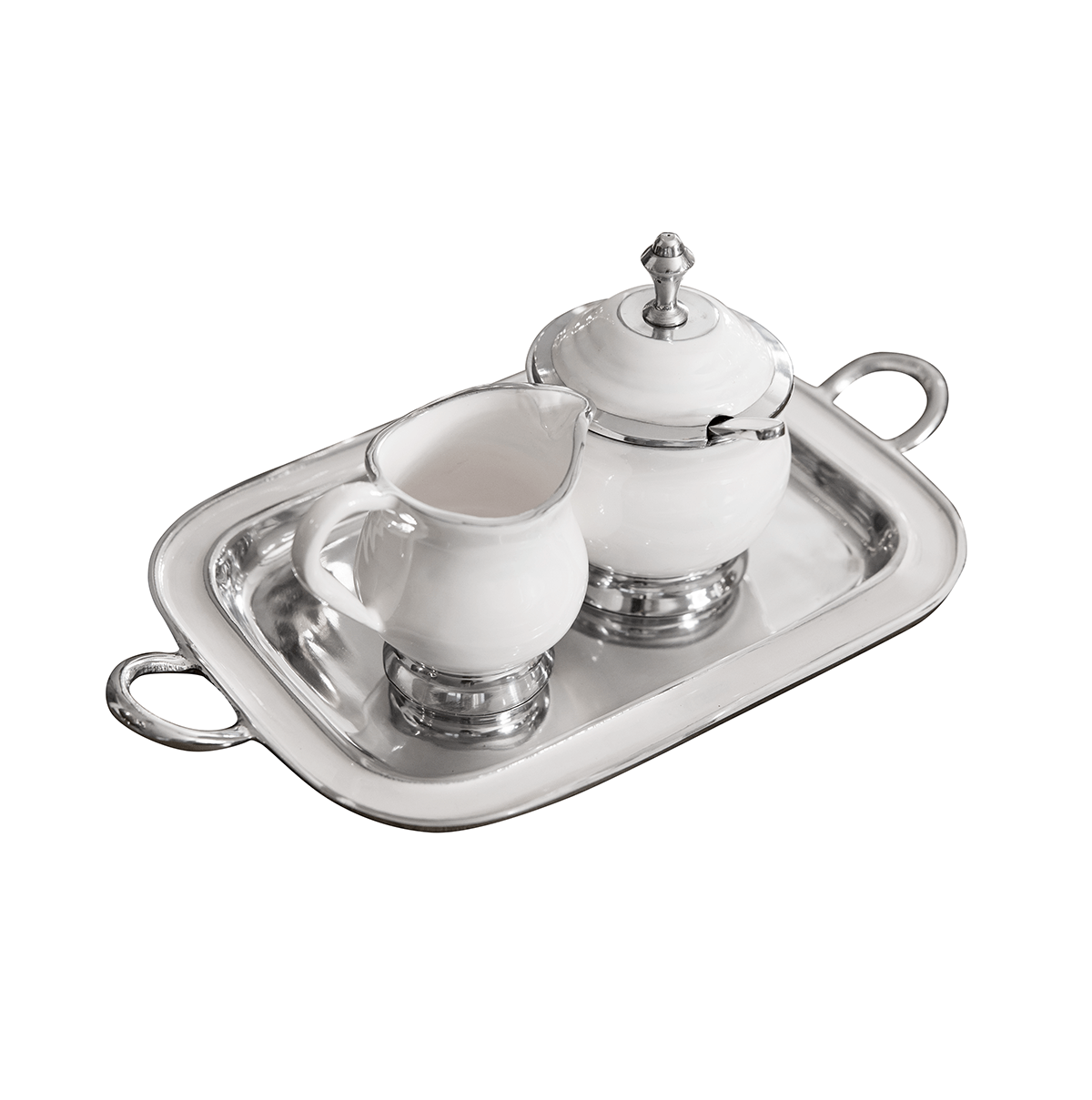 KOMPLET CUKIERNICA I MLECZNIK razem z tacką