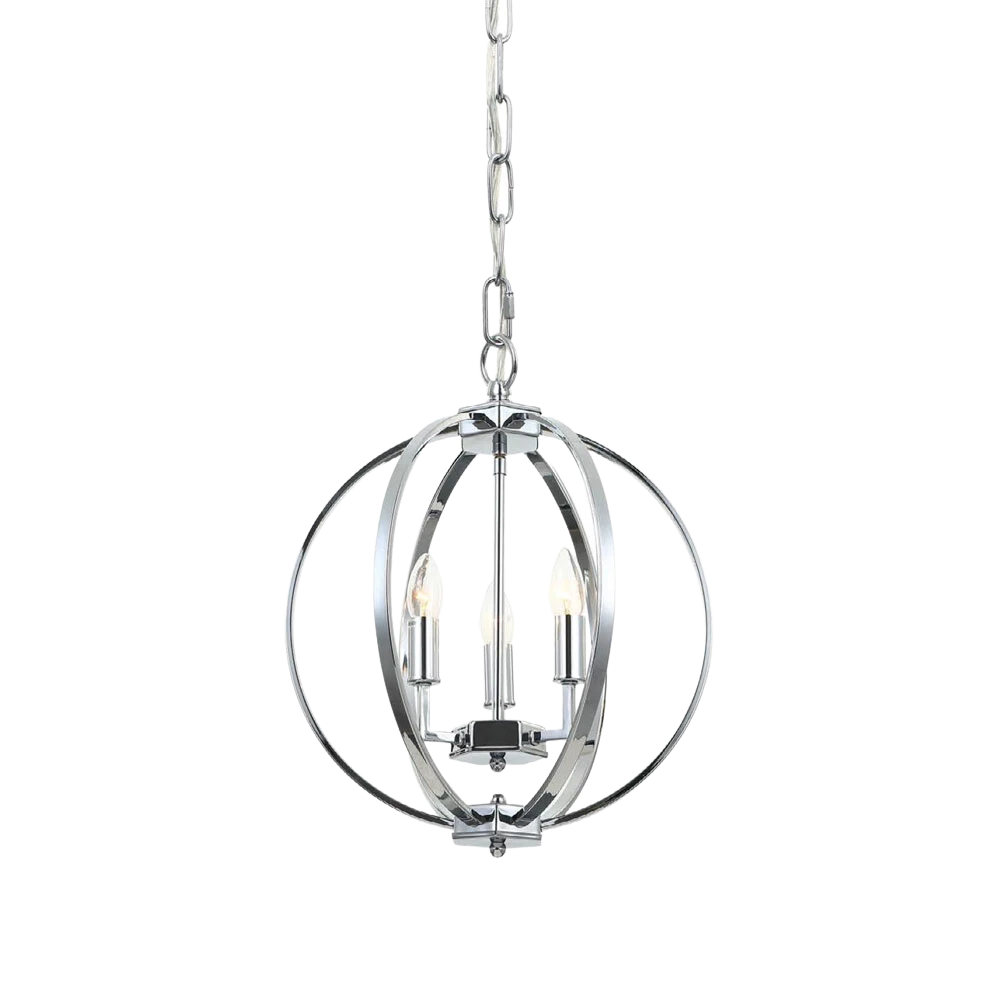 LAMPA WISZĄCA CANDI S metalowa chromowana klasyczna ekskluzywna