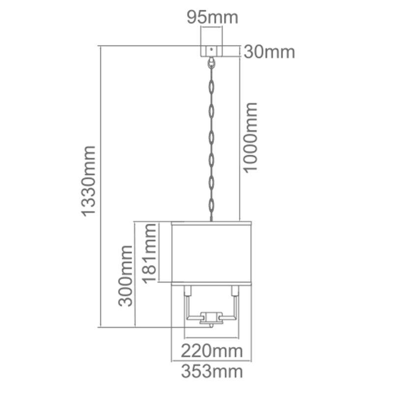 CASA CROMO ANHÄNGLICHE LAMPE aus silbernem Metall klassisch r.S2