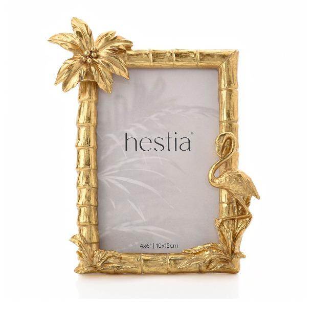 RAMKA NA ZDJĘCIA złota w tropikalnym klimacie 10x15 cm