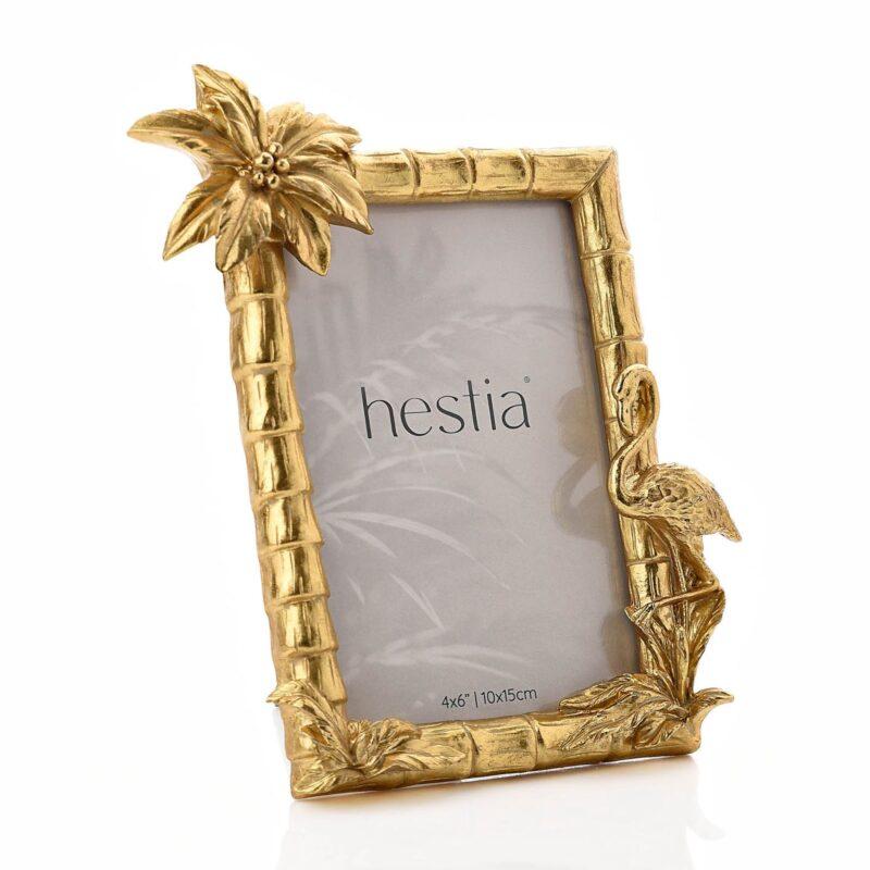 RAMKA NA ZDJĘCIA złota w tropikalnym klimacie 10x15 cm2