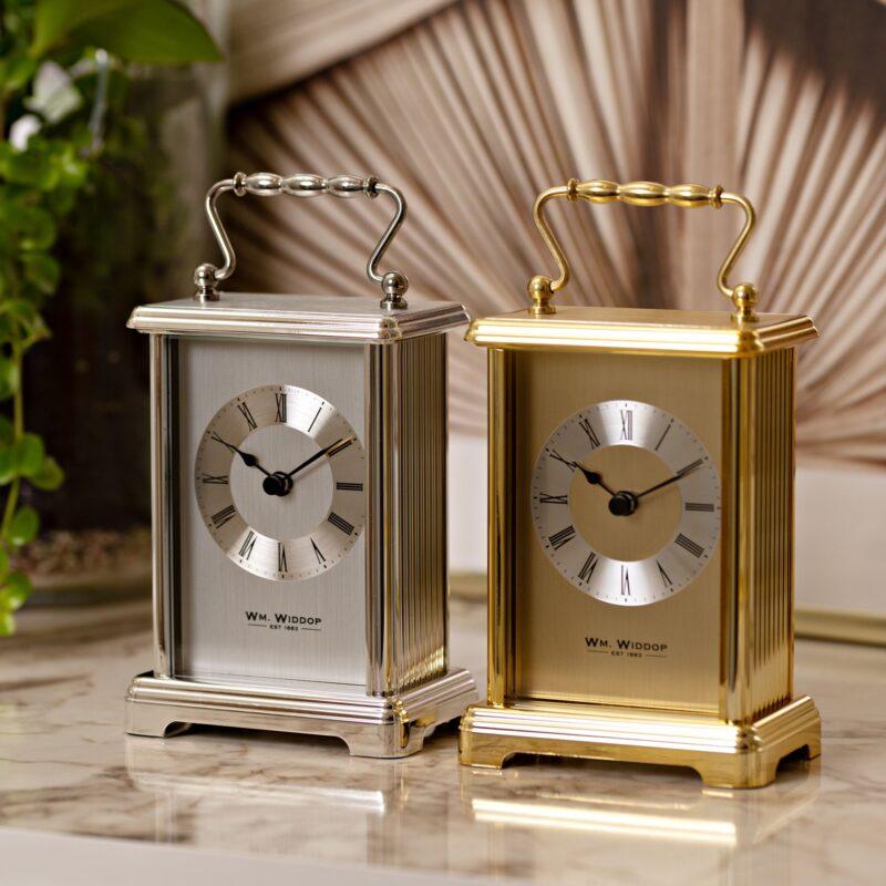 STEHUHR mit Griff gold classic4