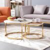 TISCH-SET-Marmor-Top-Gold-Basis-Styling-Glamour-Salon