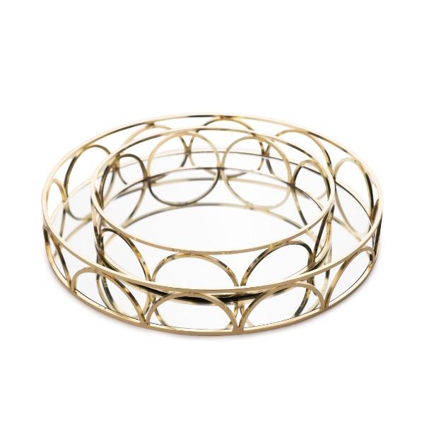 ZESTAW-DWÓCH-OKRĄGŁYCH-TAC-ze-szkła-i-metalu-w-kolorze-złota