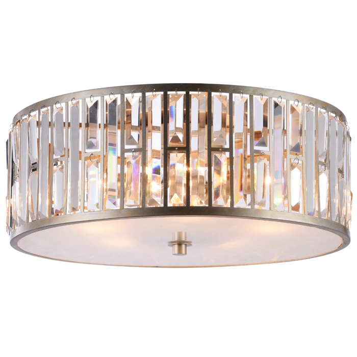 PLAFON Kyiv szampańska rama, kryształowy, glamour, PIĘKNY