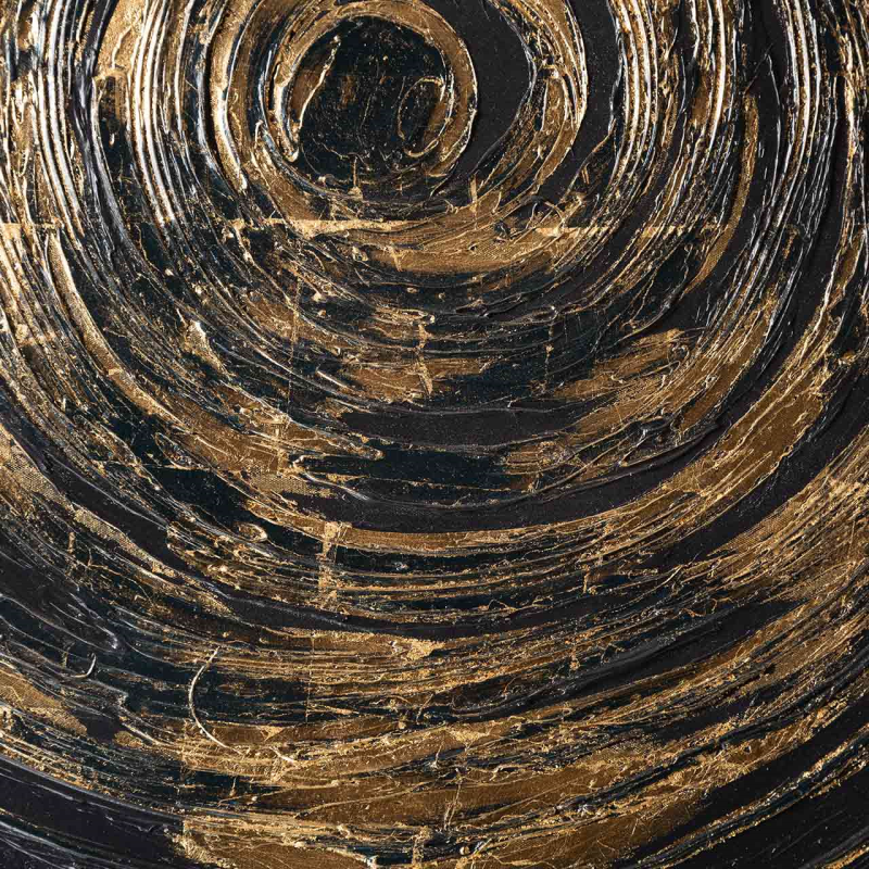obraz-czarne-tlo-zloty-okrag-oryginalny-czarne-obramowanie-detal