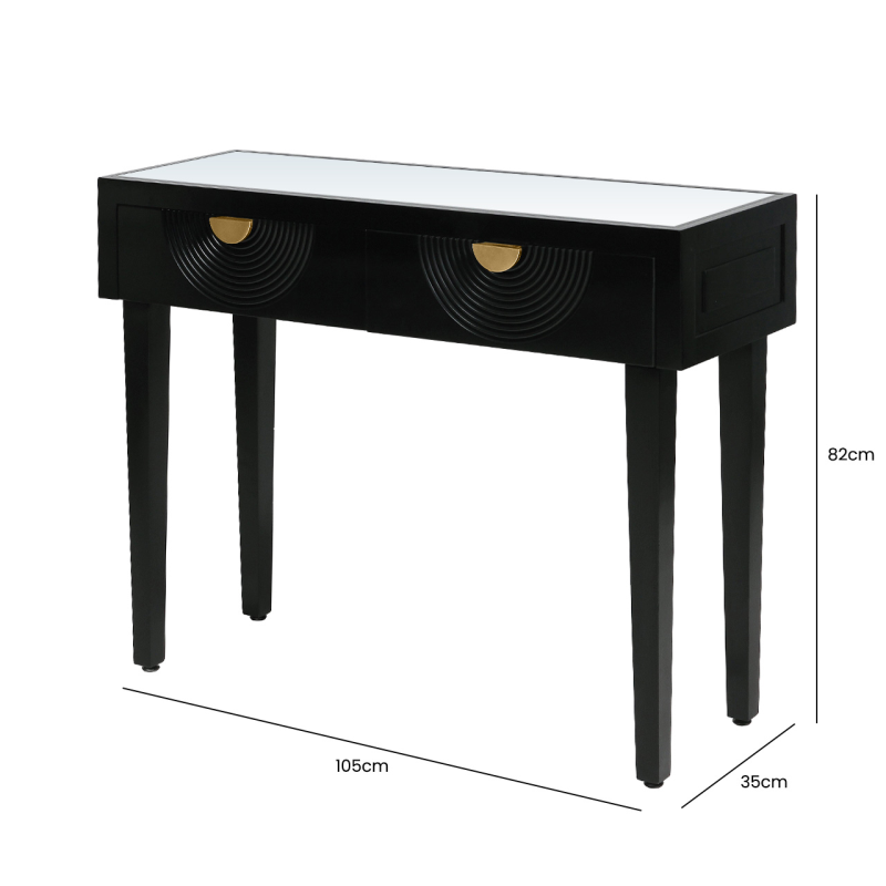 stolik-pomocniczy-czarny-styl-glamour-blat-lustrzany-wymiary