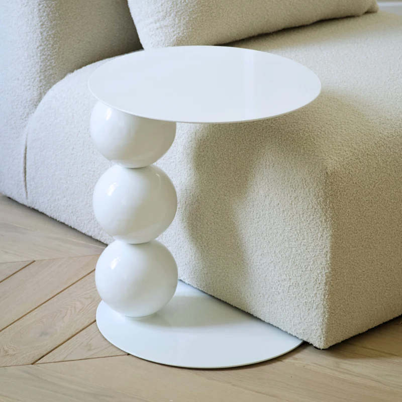 STOLIK POMOCNICZY Moon okrągły, biały, oryginalna podstawa, nowoczesny, piękny STOLIK POMOCNICZY Moon okrągły, biały, oryginalna podstawa, nowoczesny, piękny