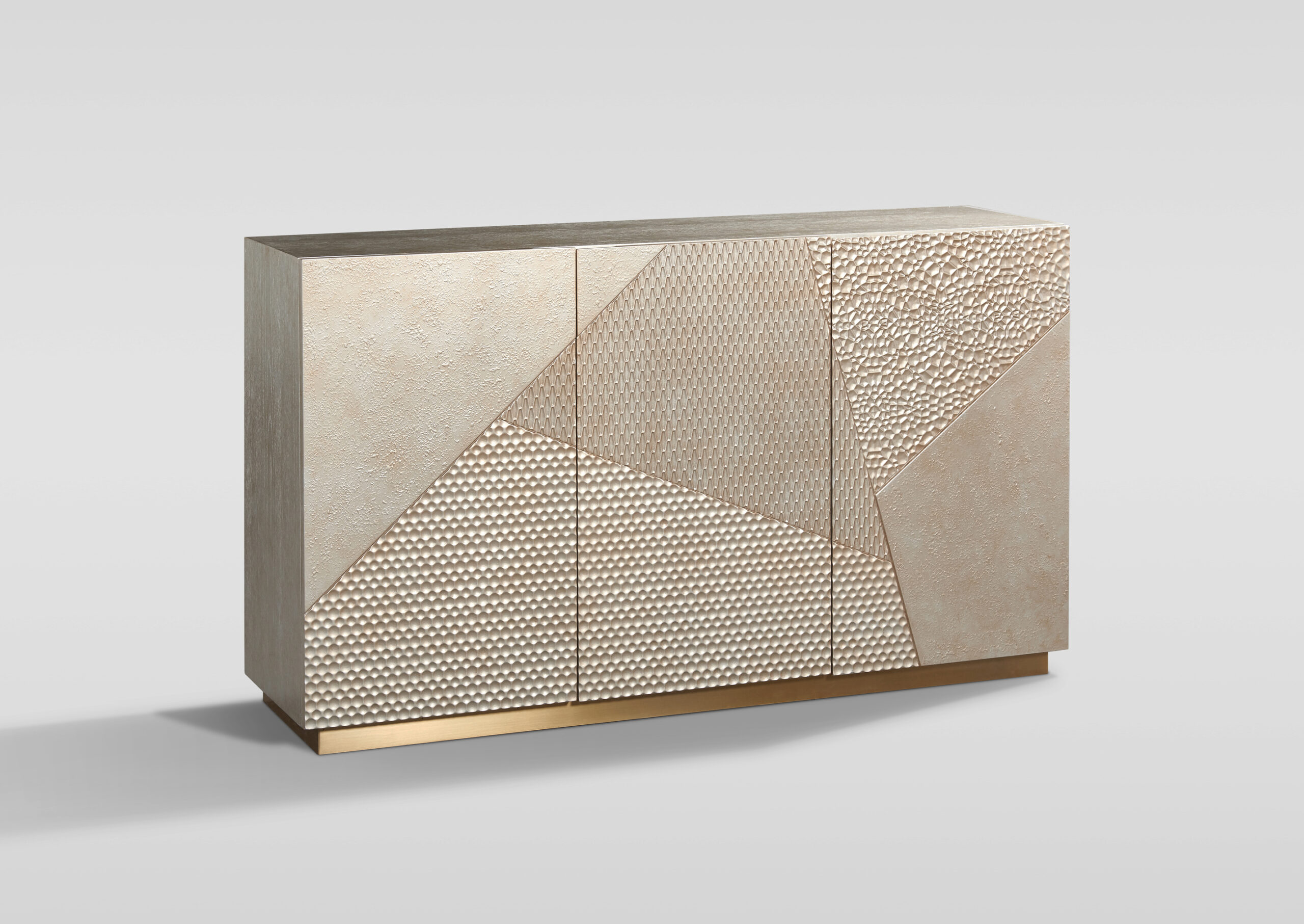 Stilig-ST801-komoda-zlota-geometryczny-wzor-zlota-polyskujaca-podstawa-spora-rozne-struktury-powierzchni-styl-glamour-nowoczesna-