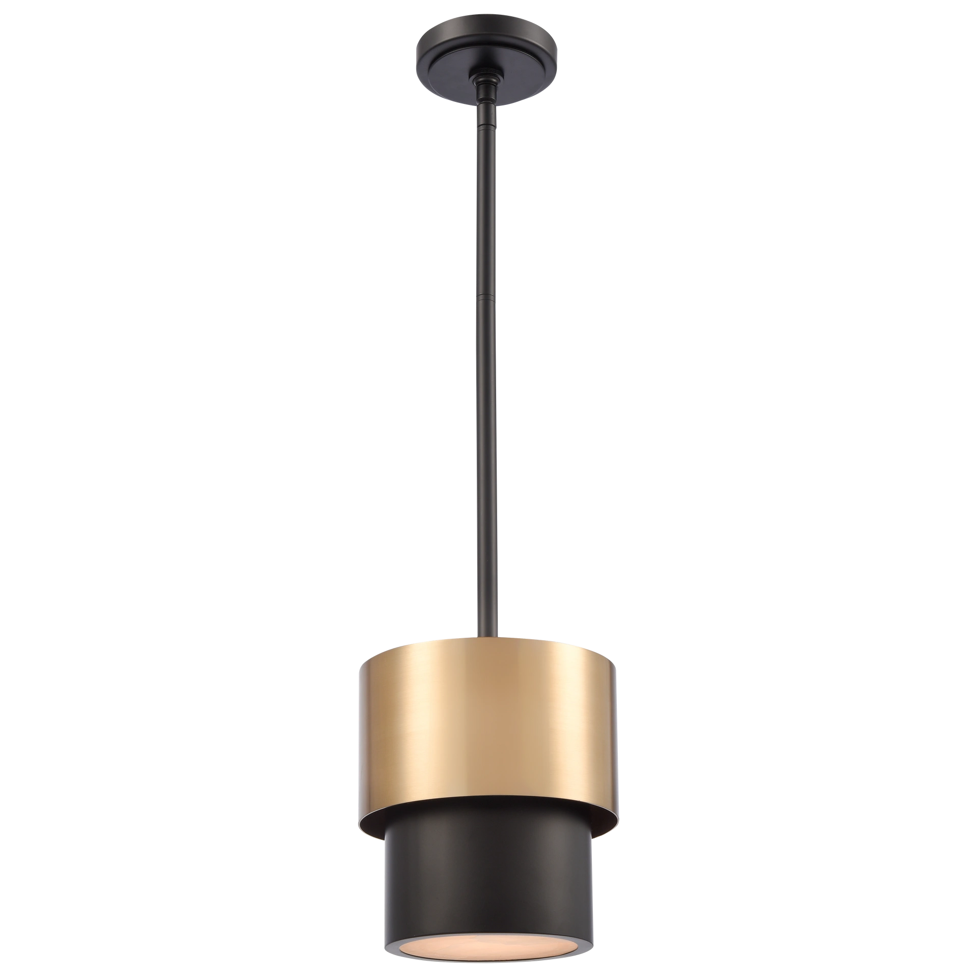 LAMPA WISZĄCA Coburg okrągła, czarno-mosiężna, modern classic S LAMPA WISZĄCA Coburg okrągła, czarno-mosiężna, modern classic S